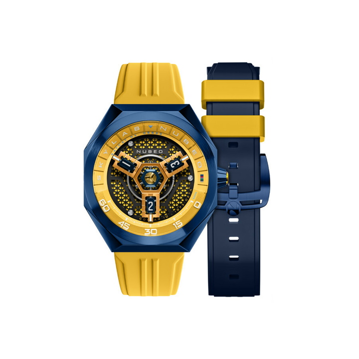 Photo: Nubeo Skylab Blue Dial Mens Watch NB-6083-03