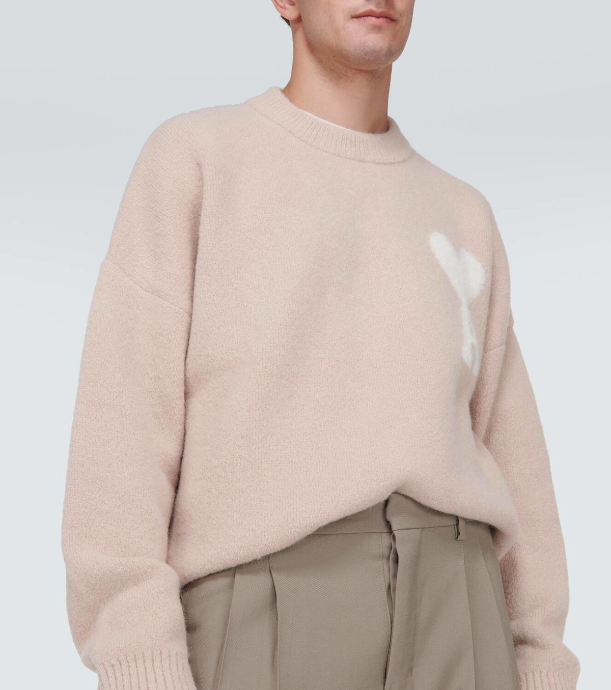 24AW【新品未使用】ami paris AMI DE COEUR アルパカ Ami Paris Ami De Coeur alpaca-blend sweater AMI