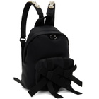 Simone Rocha Black Beaded Utility Bow Backpack