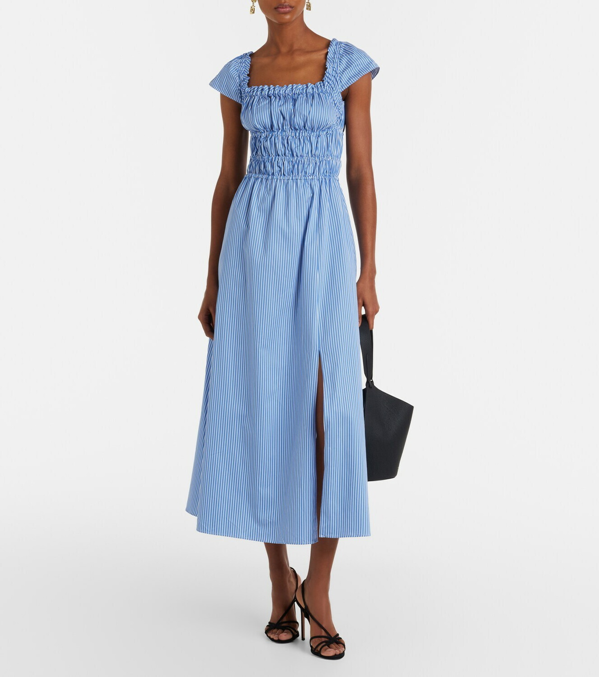 Altuzarra Striped cotton midi dress