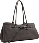 MARGESHERWOOD Gray Soft 'Grandma' Shoulder Bag