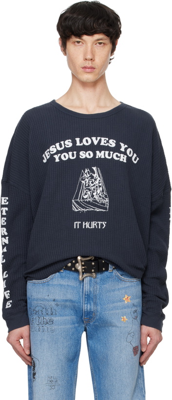 Photo: PALY Navy 'Eternal Life' Long Sleeve T-shirt