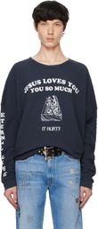 PALY Navy 'Eternal Life' Long Sleeve T-shirt