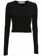 JW ANDERSON - Anchor Embroidery Cropped L/s Top