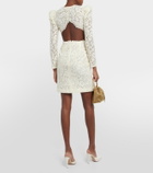 Costarellos Bridal Zenni lace cutout minidress