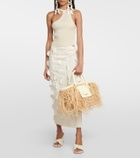 Jacquemus Le Panier Soli Raphia woven tote bag