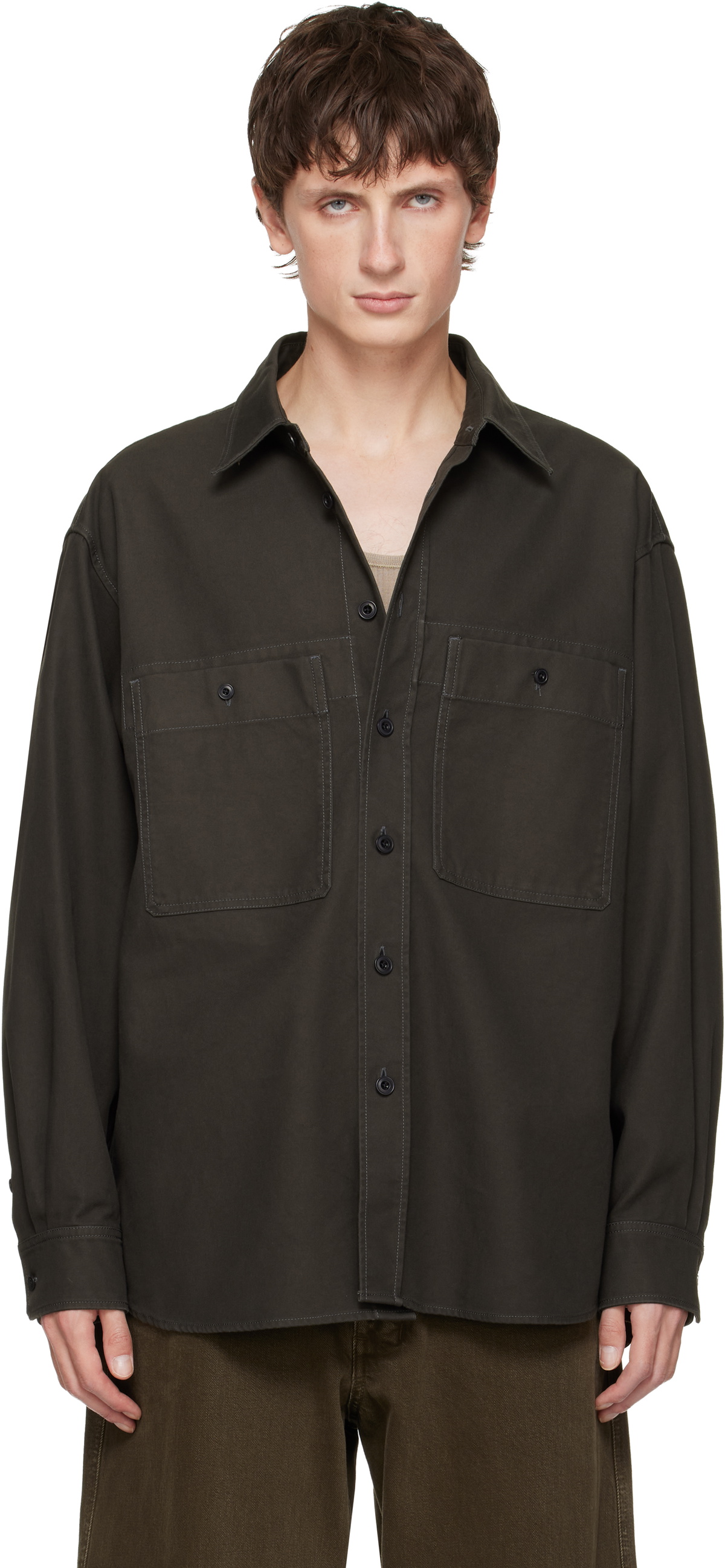 Lemaire Green Regular Shirt Lemaire