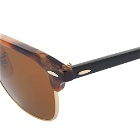 Ray Ban Clubmaster Sunglasses in Spotted Brown Havana/Brown