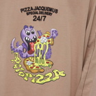 Jacquemus Men's Long Sleeve Octopizza T-Shirt in Brown