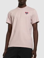 MONCLER - Heart Logo Cotton T-shirt