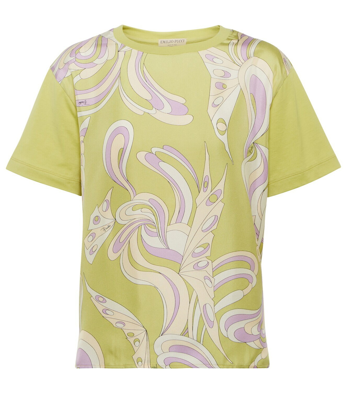 Pucci Printed cotton and silk T-shirt