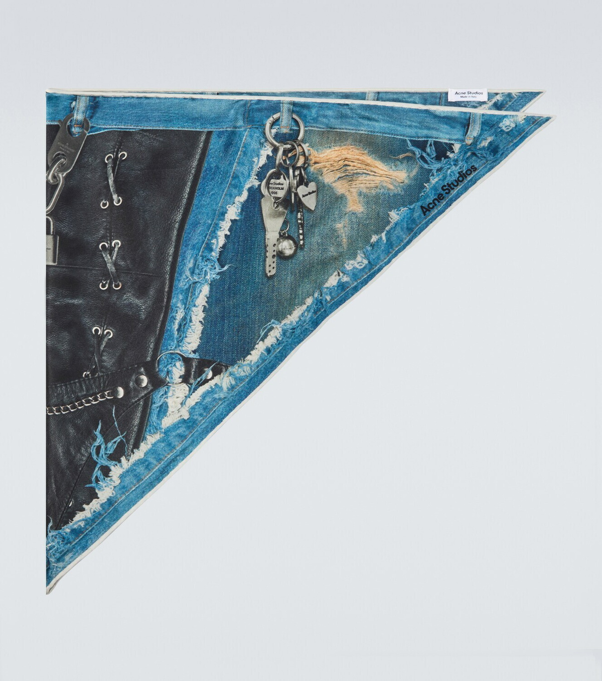 Acne Studios Trompe l'œil silk scarf