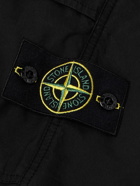 Stone Island - Straight-Leg Logo-Appliquéd Cotton-Blend Twill Cargo Shorts - Black