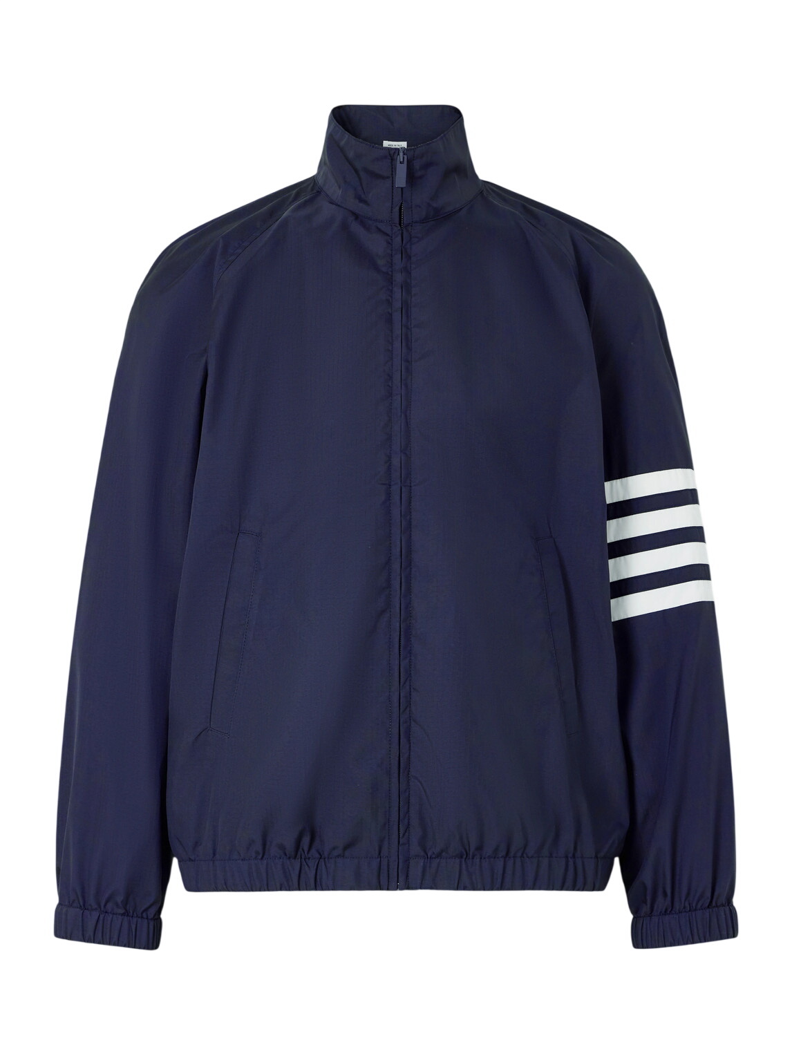 THOM BROWNE ネイビー スタジャン Thom Browne Men's 4 Bar Ripstop Jacket in Navy Thom Browne