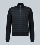 Moncler - Tricot cardigan with down-filled front