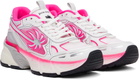 Palm Angels Pink & Silver PA 4 Fluo Sneakers