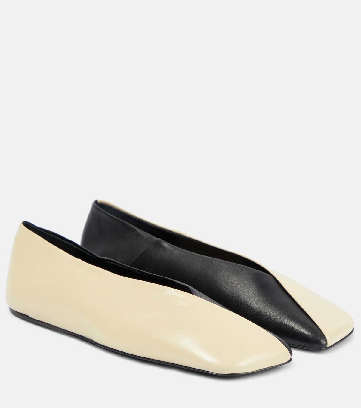 Jil Sander Leather ballet flats Jil Sander