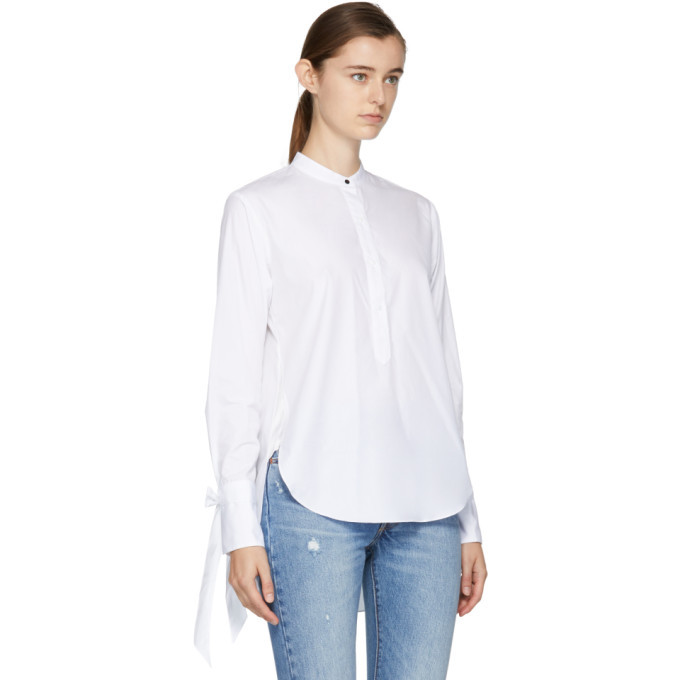 Rag & Bone Luca outlet Band Collar Silk Blouse