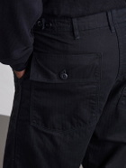 OrSlow - Straight-Leg Herringbone Cotton Trousers - Black
