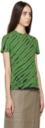 Proenza Schouler Green Tie-Dye T-Shirt