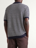 Onia - Striped Knitted Linen Shirt - Blue