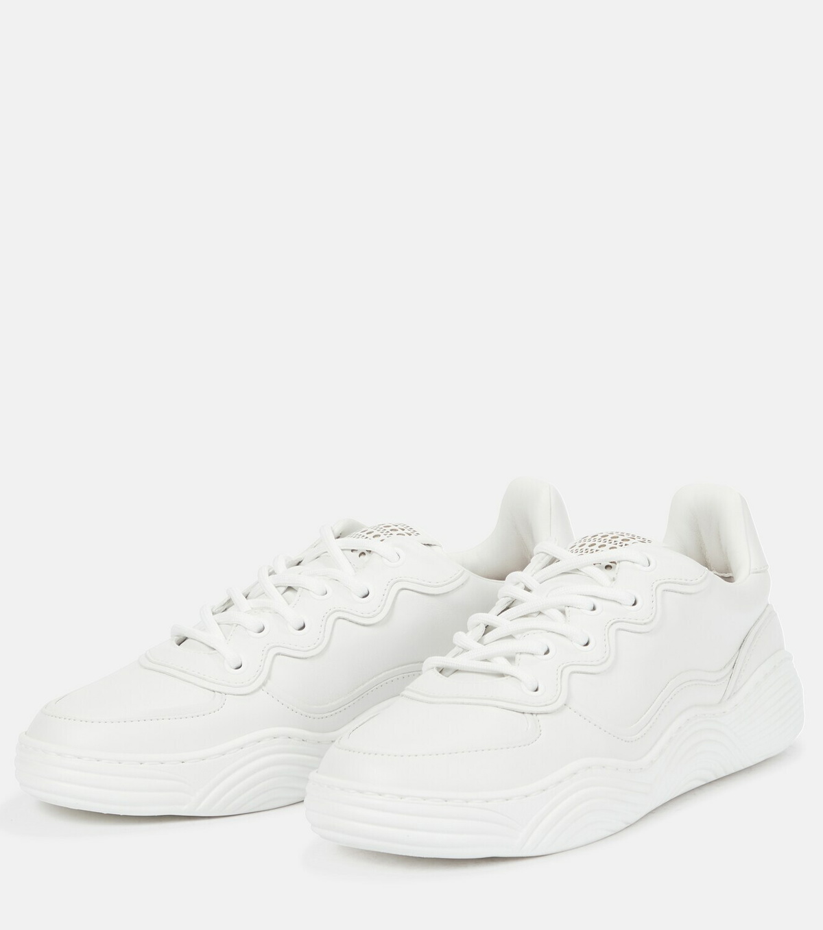 Alaïa Laser-cut leather sneakers