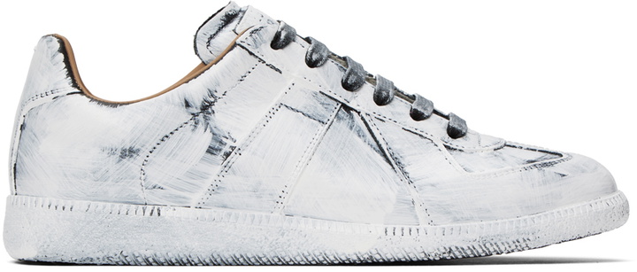 Photo: Maison Margiela Black & White Replica Sneakers