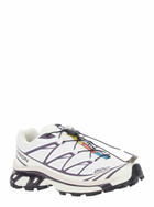 Salomon xt-6 White Low Top Sneakers With Front Lace-up Closure And Mxi Logo Lettering In Fabric Unisex