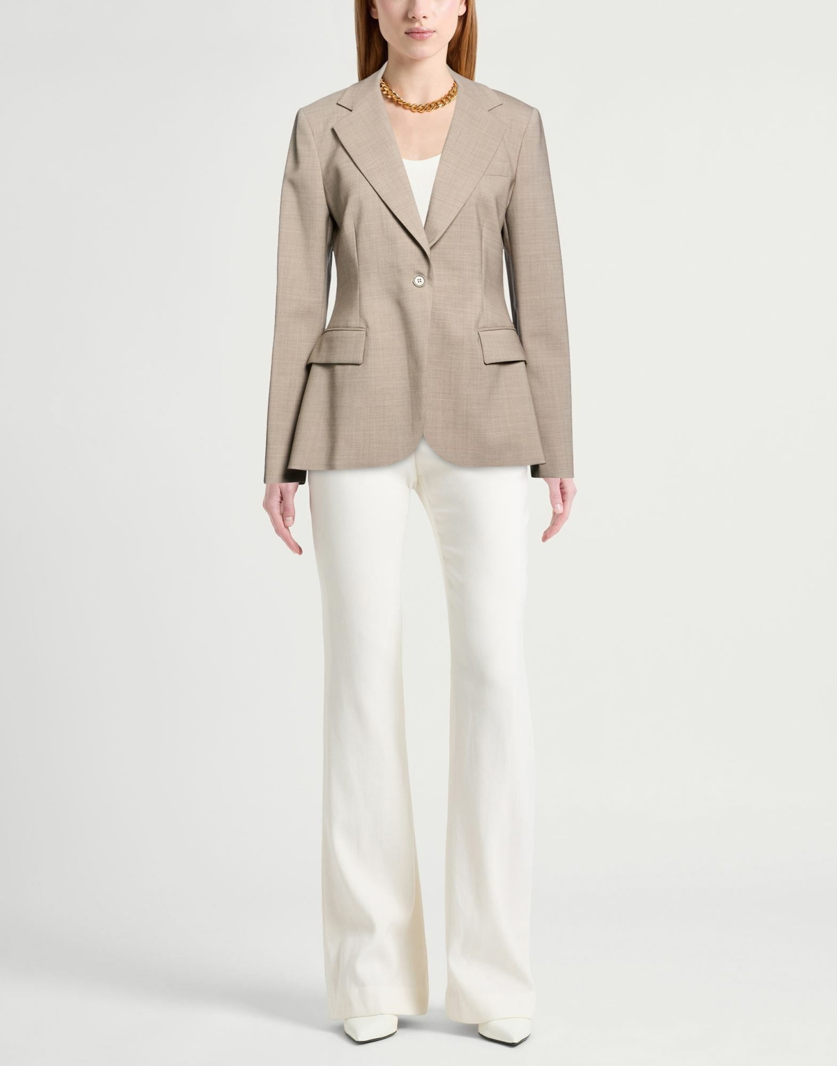P. a.r. o.s. h. Womens Blazer Sand