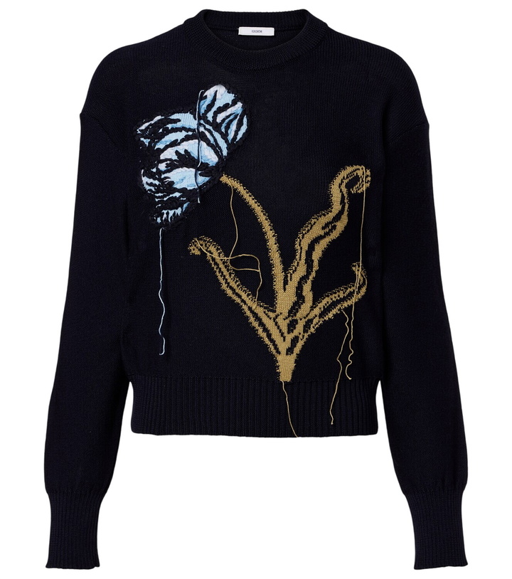 Photo: Erdem Intarsia wool and cotton sweater