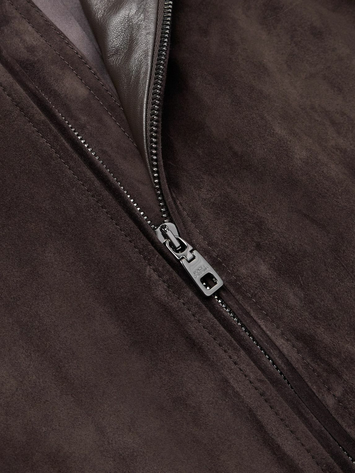 Dolce&Gabbana - Suede Jacket - Brown