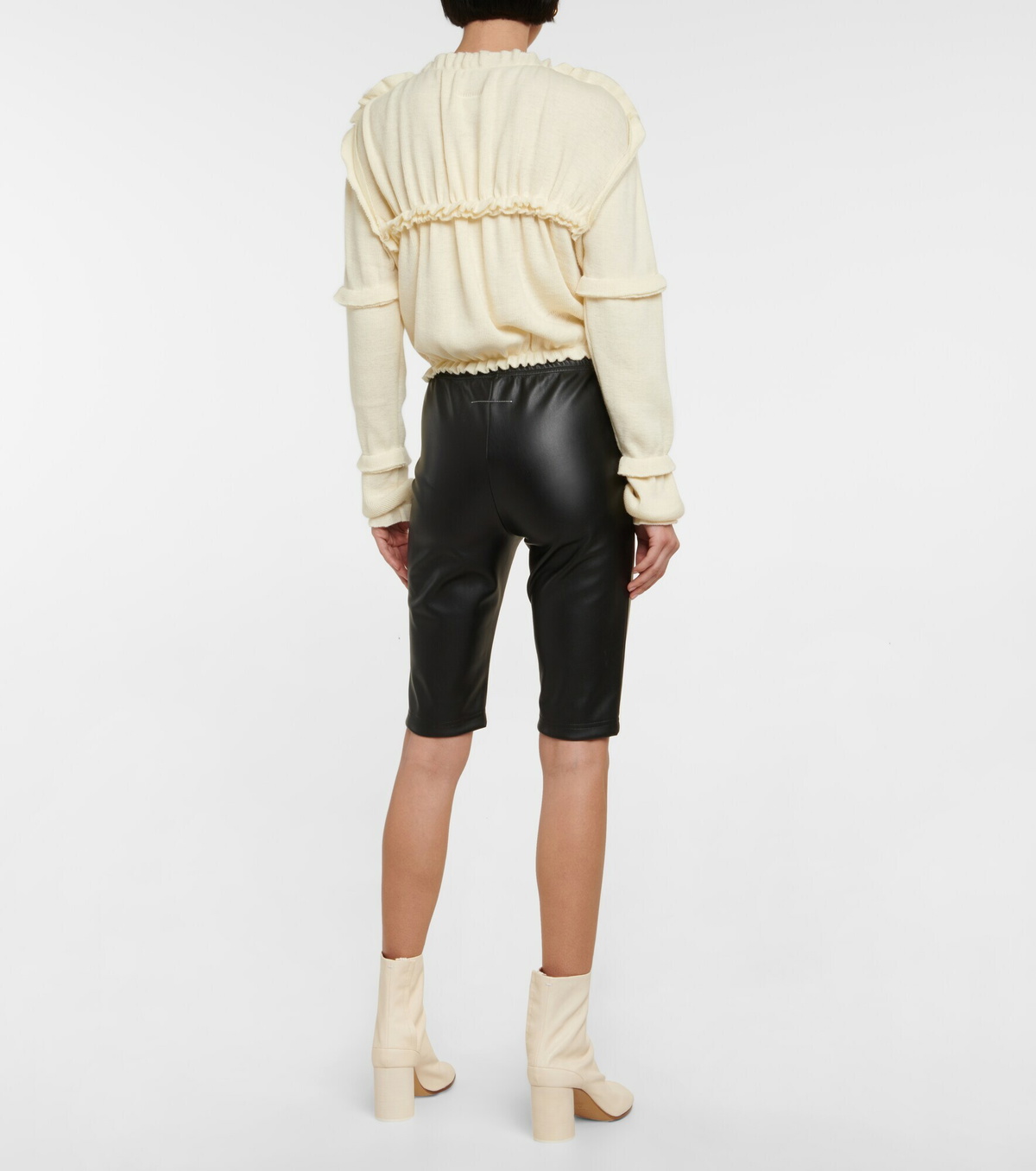 MM6 Maison Margiela fake leather shorts MM6 maison margiela fake