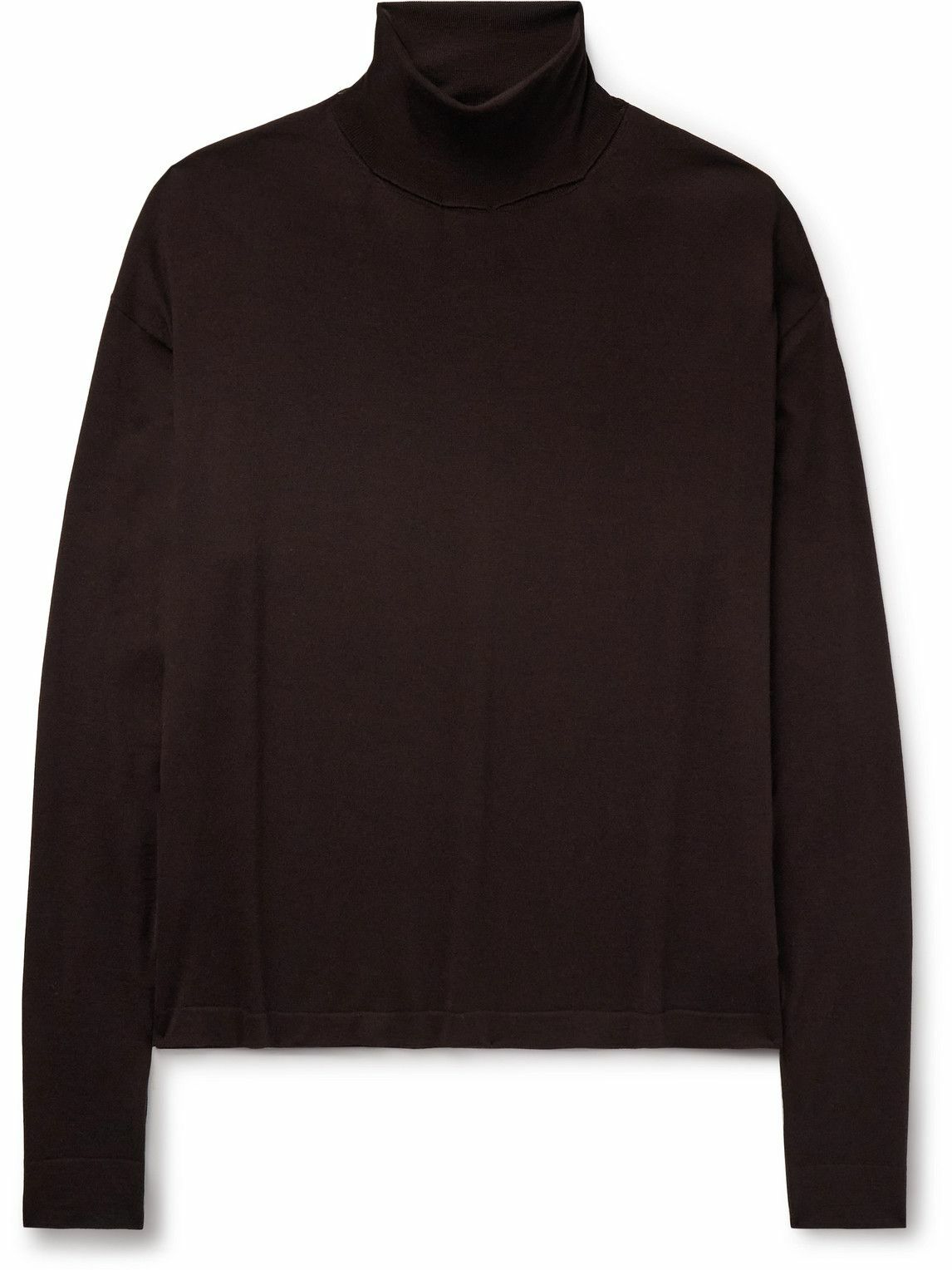 The Row - Mavel Wool Rollneck Sweater - Brown
