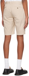 Sunspel Beige Garment-Dyed Shorts