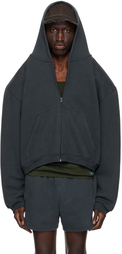 Photo: GREG ROSS Black Shoulder Pad Hoodie