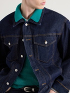 Aimé Leon Dore - Open-Collar Open-Knit Cotton Polo Shirt - Green
