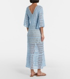 Anna Kosturova Crochet cotton maxi dress