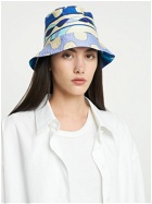 PUCCI Reversible Printed Silk Twill Bucket Hat