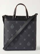 Berluti - Passenger Leather-Trimmed Logo-Print Canvas Tote Bag