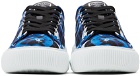 Versace Blue Baroccoflage Greca Low-Top Sneakers