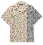 AMIRI - Camp-Collar Printed Silk Shirt - Men - Pink