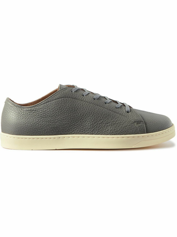 Photo: George Cleverley - Full-Grain Leather Sneakers - Gray