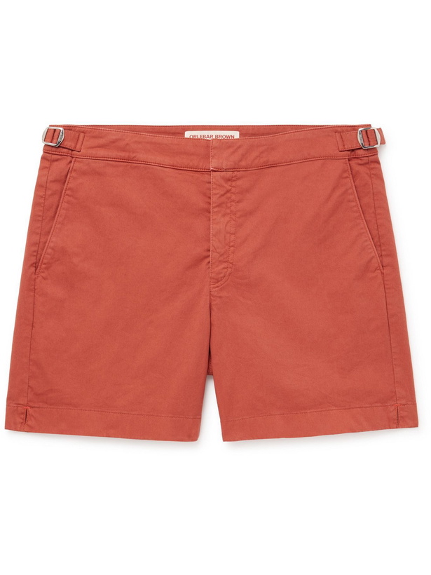 Photo: ORLEBAR BROWN - Bulldog Cotton-Blend Twill Shorts - Pink