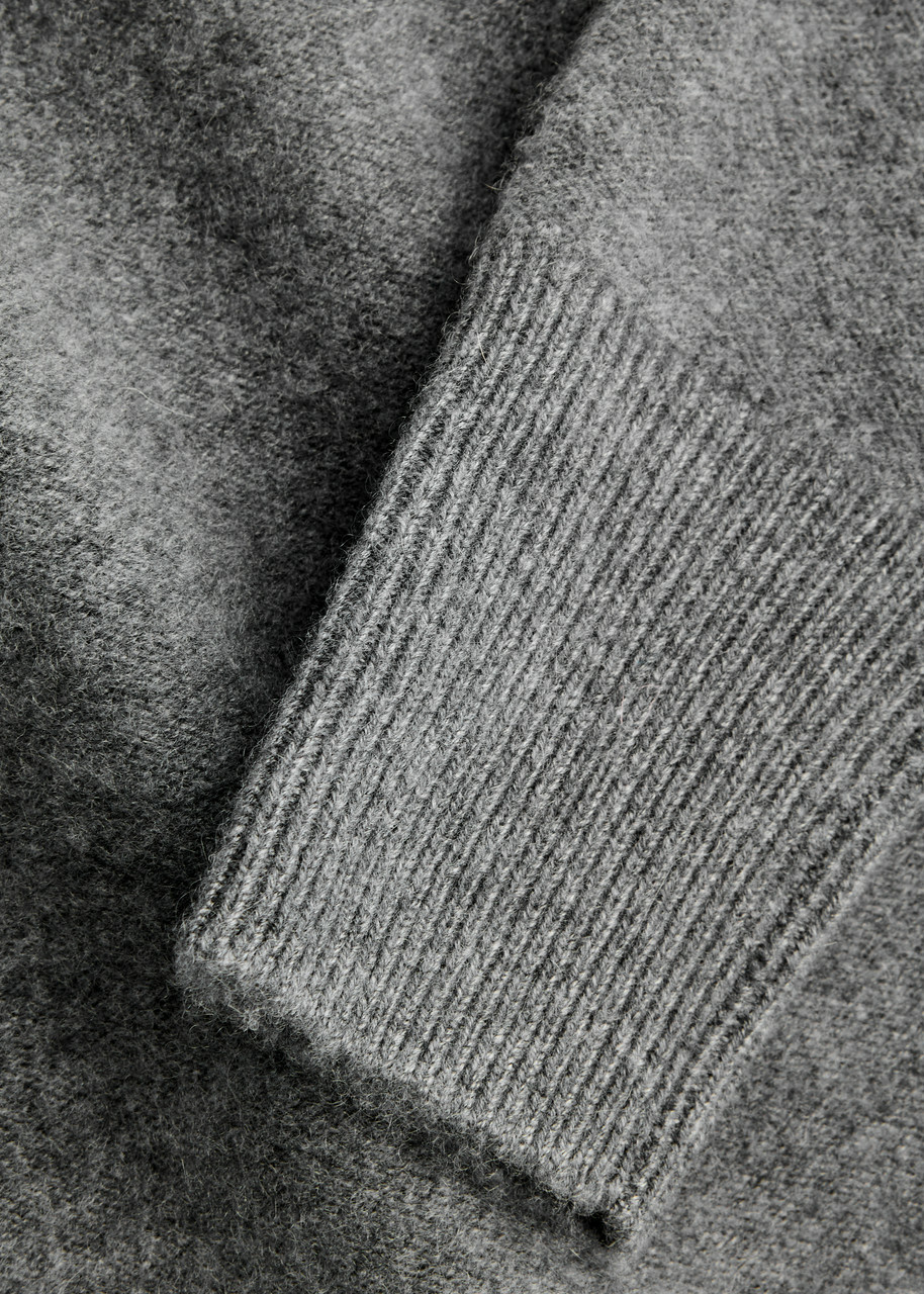Vince Brushed Cashmere Jumper Grey