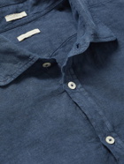 Massimo Alba - Canary Linen-Gauze Shirt - Blue