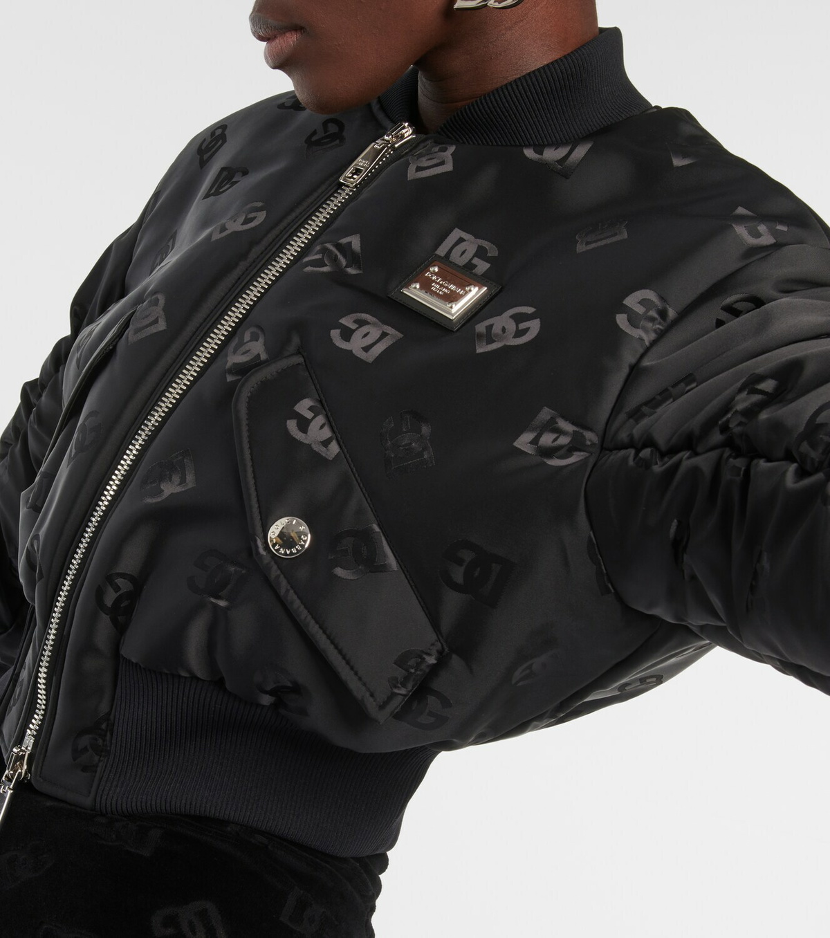 Dolce & Gabbana Women's Bomber Jacket Black main image 1