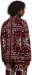 AMIRI Red Printed Polar Fleece Jacket