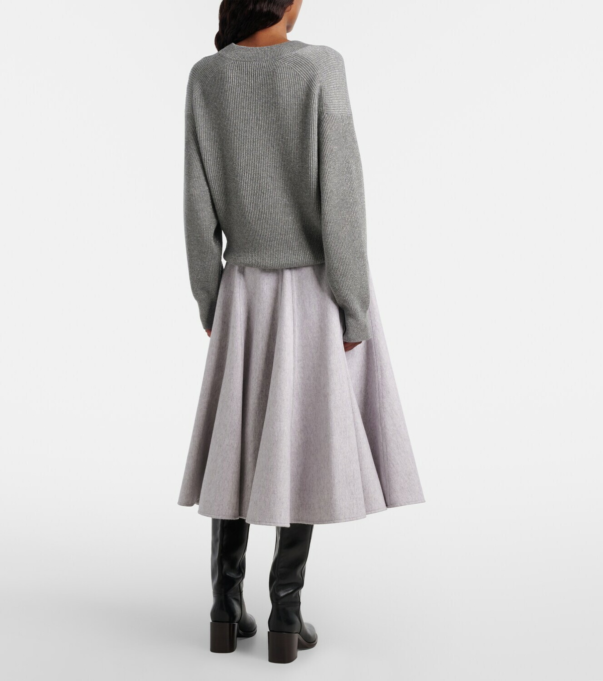 Brunello Cucinelli Virgin wool midi skirt