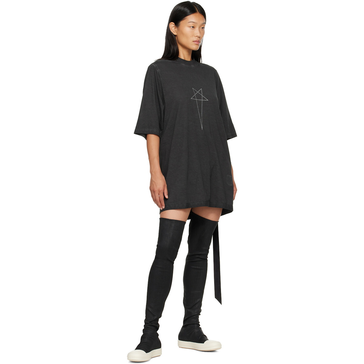 Rick Owens DRKSHDW Black Tower Jumbo S/S T-shirt