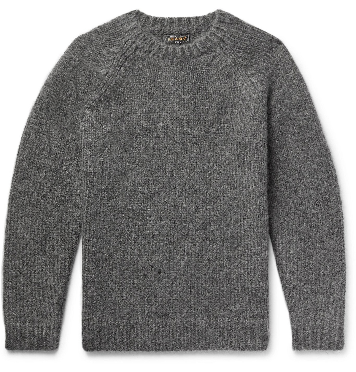 Beams Plus - Brushed Knitted Sweater - Gray Beams Plus